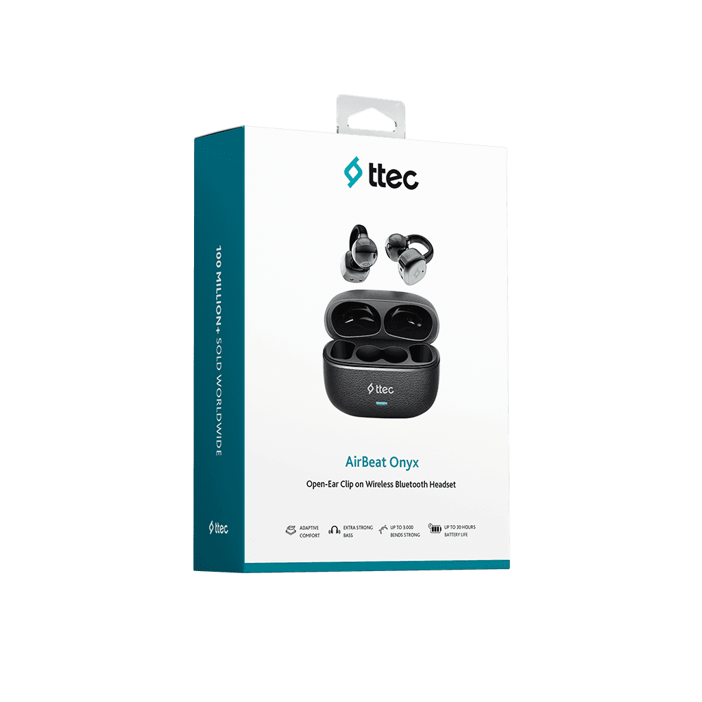 ttec AirBeat Onyx Açık Kulak Tasarımlı Klipsli Kablosuz Bluetooth Kulaklık