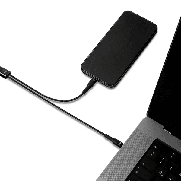 ttec AlumiCable Duo USB-C – USB-C + Lightning 100W 150cm Hızlı Şarj Kablosu