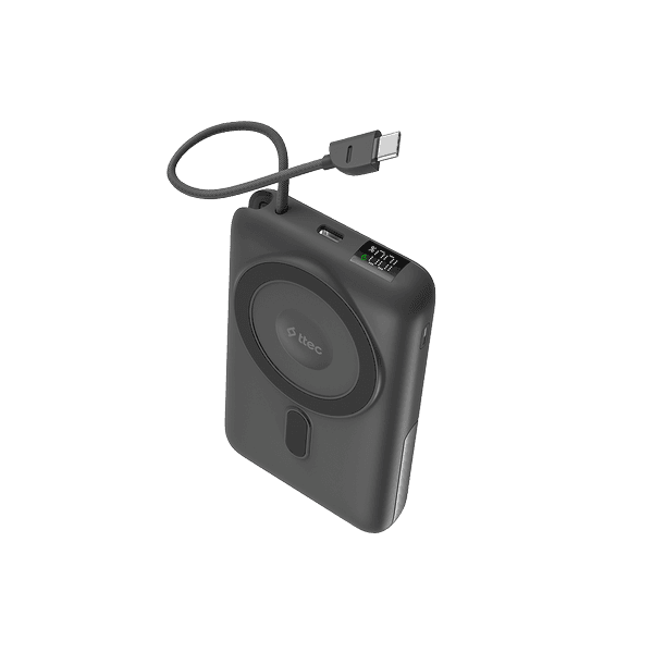 ttec ReCharger M LCD 10.000mAh MagSafe Uyumlu PD 20W USB-C Dahili Kablolu Stantlı Taşınabilir Hızlı Şarj Aleti/Powerbank - 2BB230GR