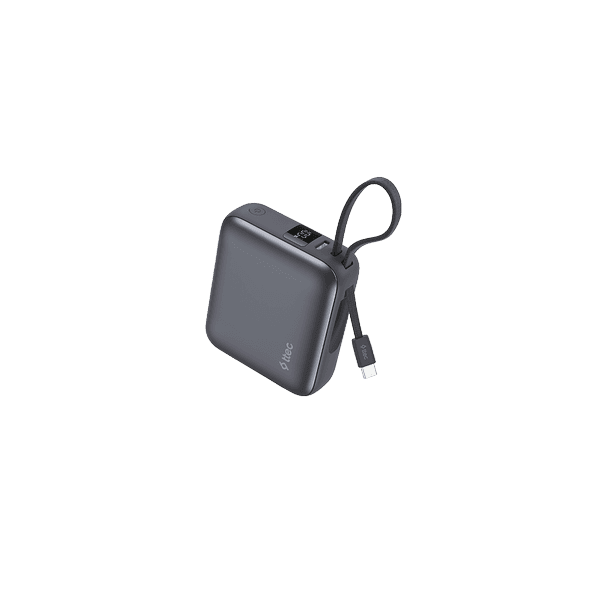 ttec ReCharger Mini LCD 10.000mAh PD 35W USB-C Dahili Kablolu Taşınabilir Hızlı Şarj Aleti/Powerbank - 2BB232GR